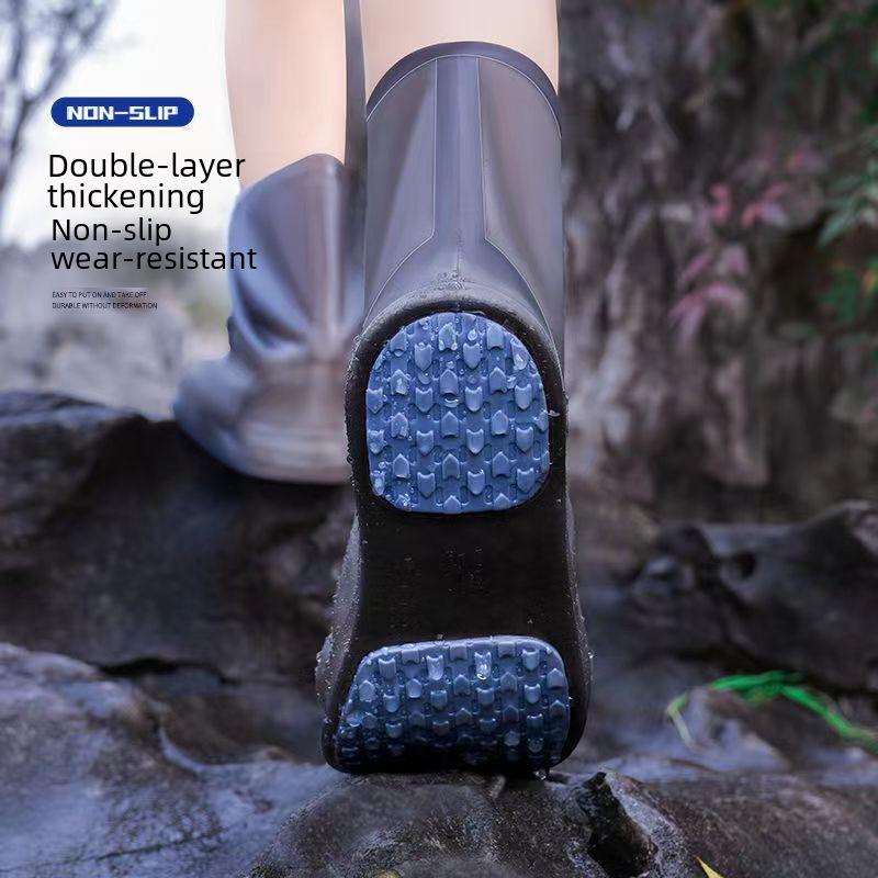 Couvre-chaussures antidérapants imperméables en silicone: Inodore, Durable, Facile à mettre/enlever