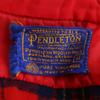 PENDLETON 70s Made in USA Wool Vintage Check Pattern Long sleeve Button down shirt Men's Used