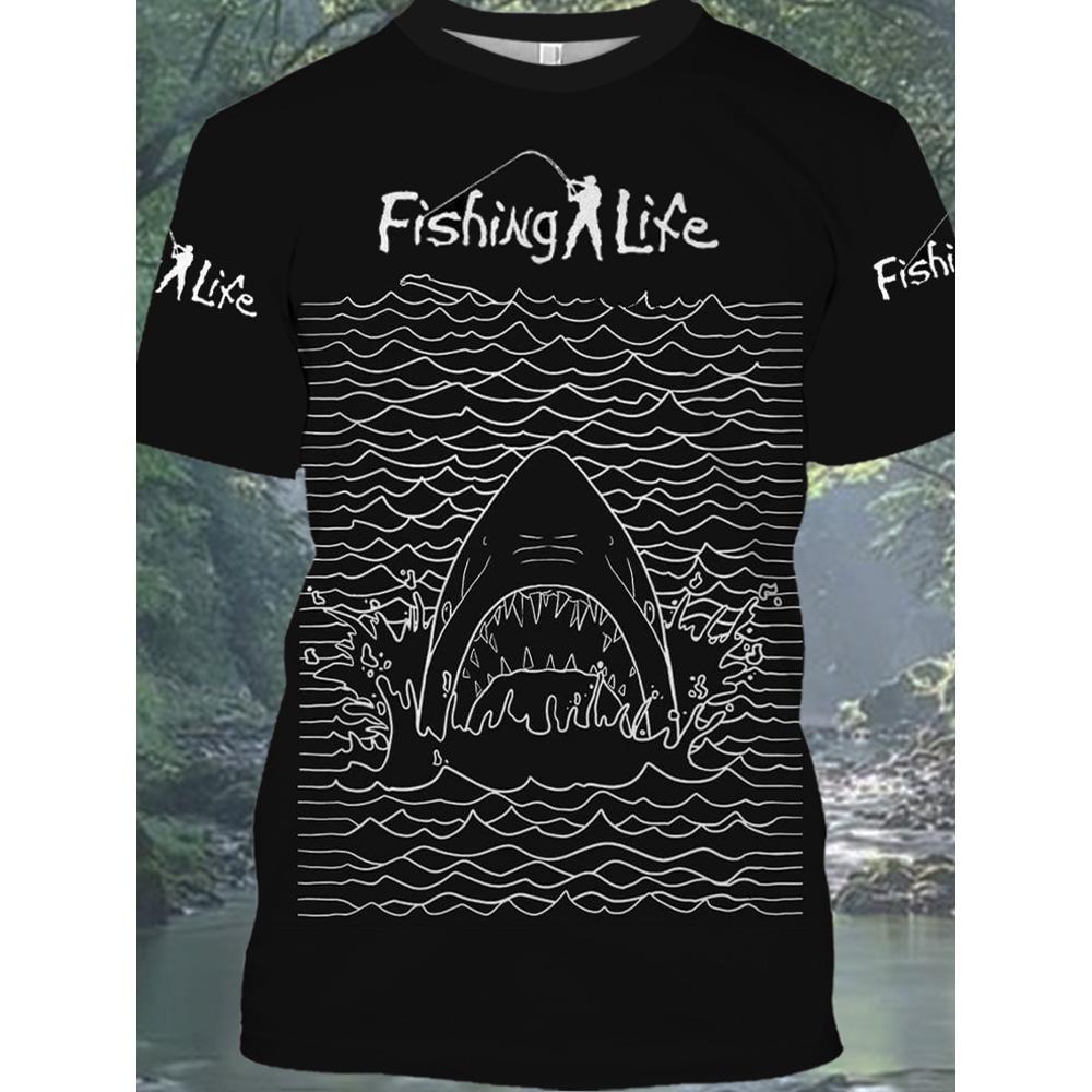 

3D Fish Men s T-shirt 5XL