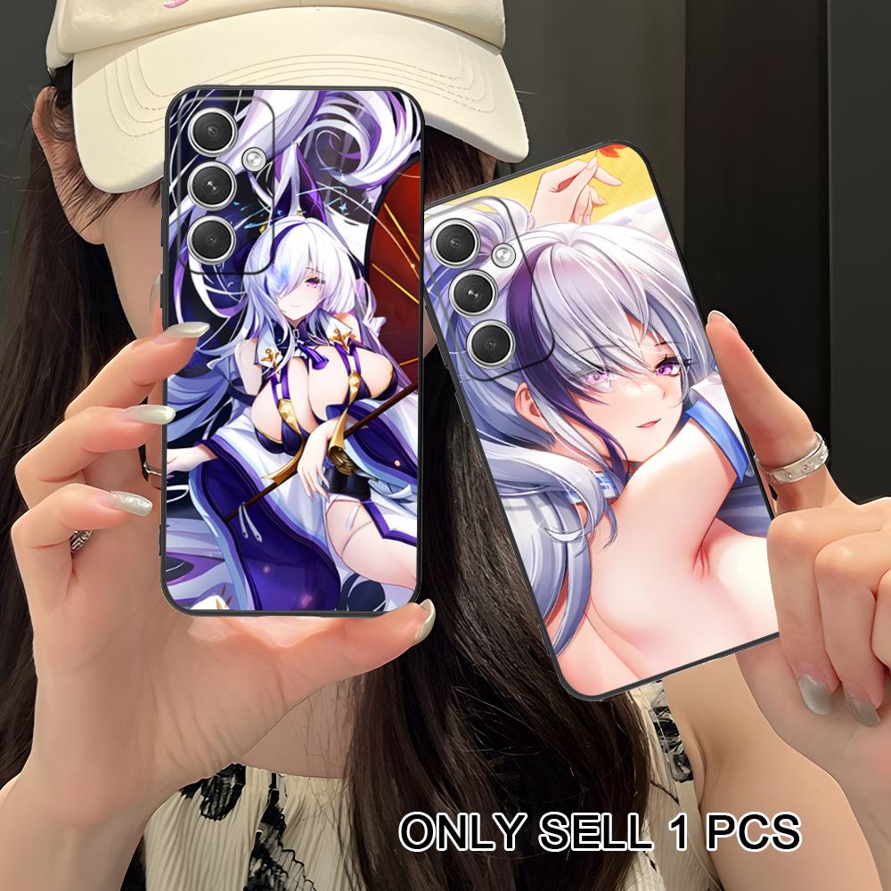 Azur Lane Unzen Matte TPU Mobile Phone Case for Samsung Galaxy S26 S25 S24 S23 S22 S21 S20 Note20 Plus FE Ultra Colorful Cover
