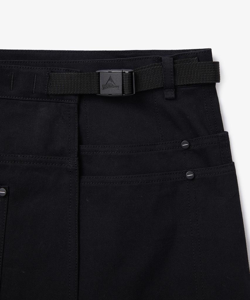 Holluba Trail Split Short Skirt Black