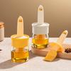 1pcs Yellow Duck Oil Pot Silicone Glass Outdoor Barbecue Camping Home Kitchen Integrated Oil Pot
