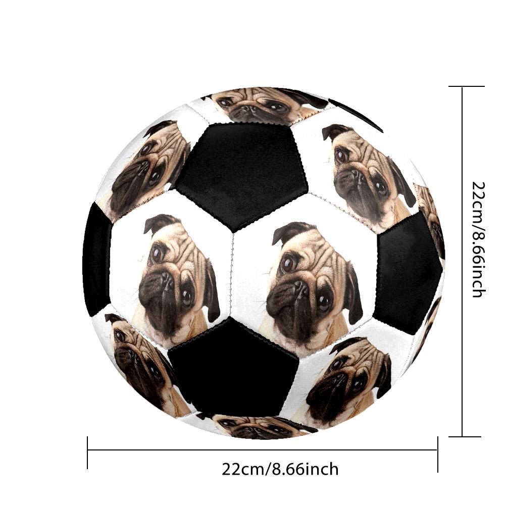 Cute Puppy Indoor Size 5 Soccer Ball Colorful Machine Stitched PVC Competition Ready Durable High-Bounce