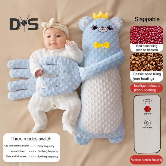 Baby-Patter-Kissen mit Fernbedienung und Heizfunktion, Gänseform, Einschlafhilfe für Babys, lindert Emotionen und Ängste, Arm-Wrapped-Unterstützung, beruhigend für Babys