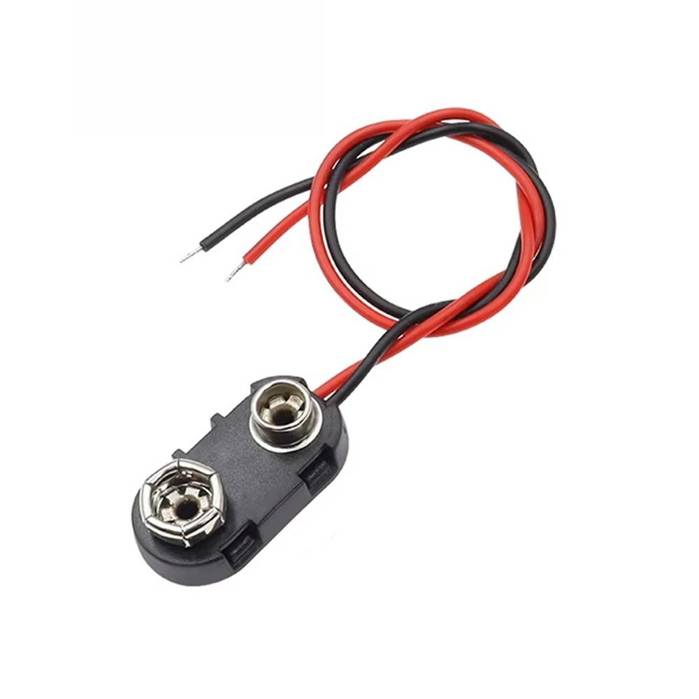 10Pcs Snap on Battery Holder Clip I / T Type Cable Battery Connector Cable  Wire Tools