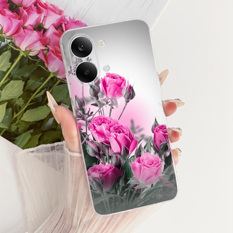 For Xiaomi Redmi Turbo 5 Max Case Cute Cat Flowers Painted Cover Soft Slim Phone Case For Xiaomi Redmi Turbo 5 Turbo5 Max Fundas