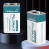 9V 1200mAh Li-ion Rechargeable Battery Micro USB Batteries for Multimeter Microphone Toy Remote Control Massager