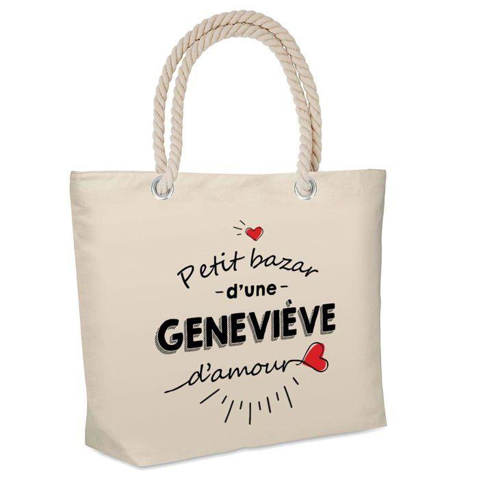 Sac de plage - PLANETEE - isotherme Bazar d'une Geneviève d'amour - Coton - Grande contenance - Imprimé en France