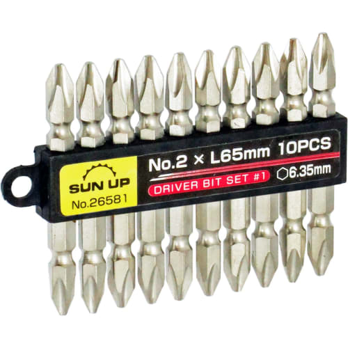 KONYO SUN UP Driver Bit Set + No. 2 X 65 10pc #1