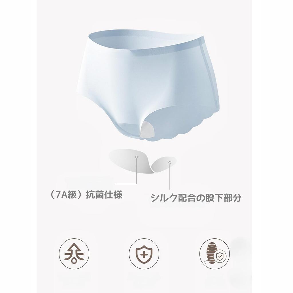 ROSE ISLAND Seamless 3D Seamless Summer Cute and Refreshing Macaron Panties Macaron Women's Panties, 5-Pack, Panties, Women's Underwear, Underwear,