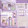 Children's Cute Journal & Planner Set with Stickers: Big Gift Box for Girls
