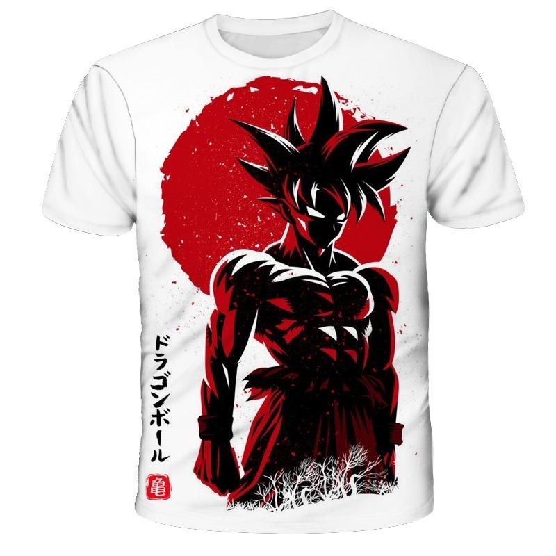 2026 Summer Dragon Ball Z Boys' T-shirt 3D Goku Print Men's Harajuku Fashion Short Sleeve Casual Top Breathable Cool Clothing