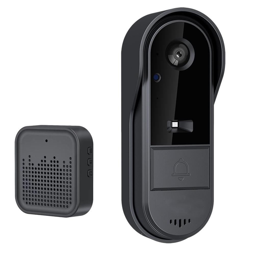 Wireless Video Doorbell with Chime 2-Way Talk Smart Video Doorbell Camera Night Vision Intelligent Doorbell for Home Security