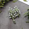 Nature Theme Corsage Pin Plant Shape Brooch Unique Pin Clothing Brooch Alloy Texture for Friendship and Celebration