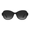 Kate Spade Temple Letter Logo Oval Sunglasses Women's Black Addilynnfs807