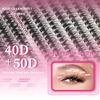 Colour Lash Clusters Set False Eyelashes Extensions Kit Bond And Seal Colorful Simulation Grafted Eyelashes Makeup Supplies
