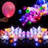 50 Stück Bunte Leuchtende Kleine Kugel Lampe LED Blitz Runde Ballon Lampe Mini Tumbler Kugel Licht für Weihnachten Hochzeit Party Deko