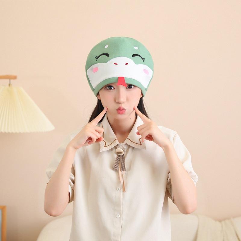 

Талисман змея, зеленая змея, белый змеиный капюшон, реквизит для фото, мультяшный капюшон, реквизит для выступлений 44*29CM0.1kg