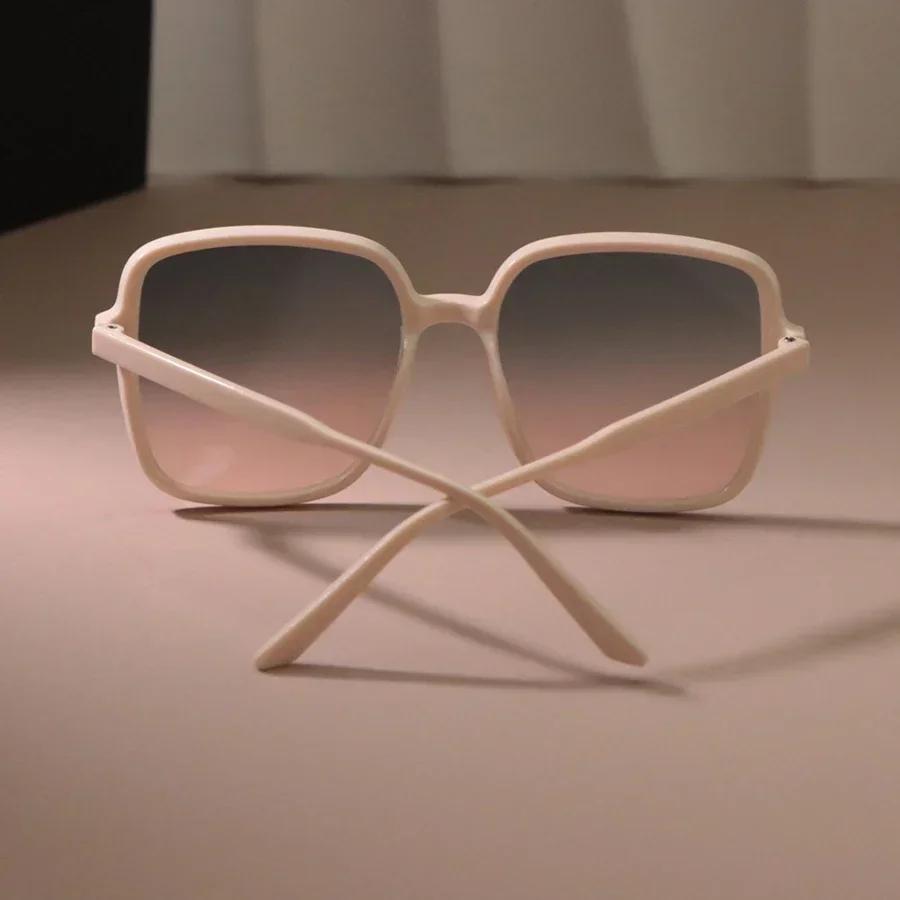 Klassische quadratische Sonnenbrille Mode Damen Herren Retro Stilvolle Brille Lässig Minimalistisch Weiblich Männlich