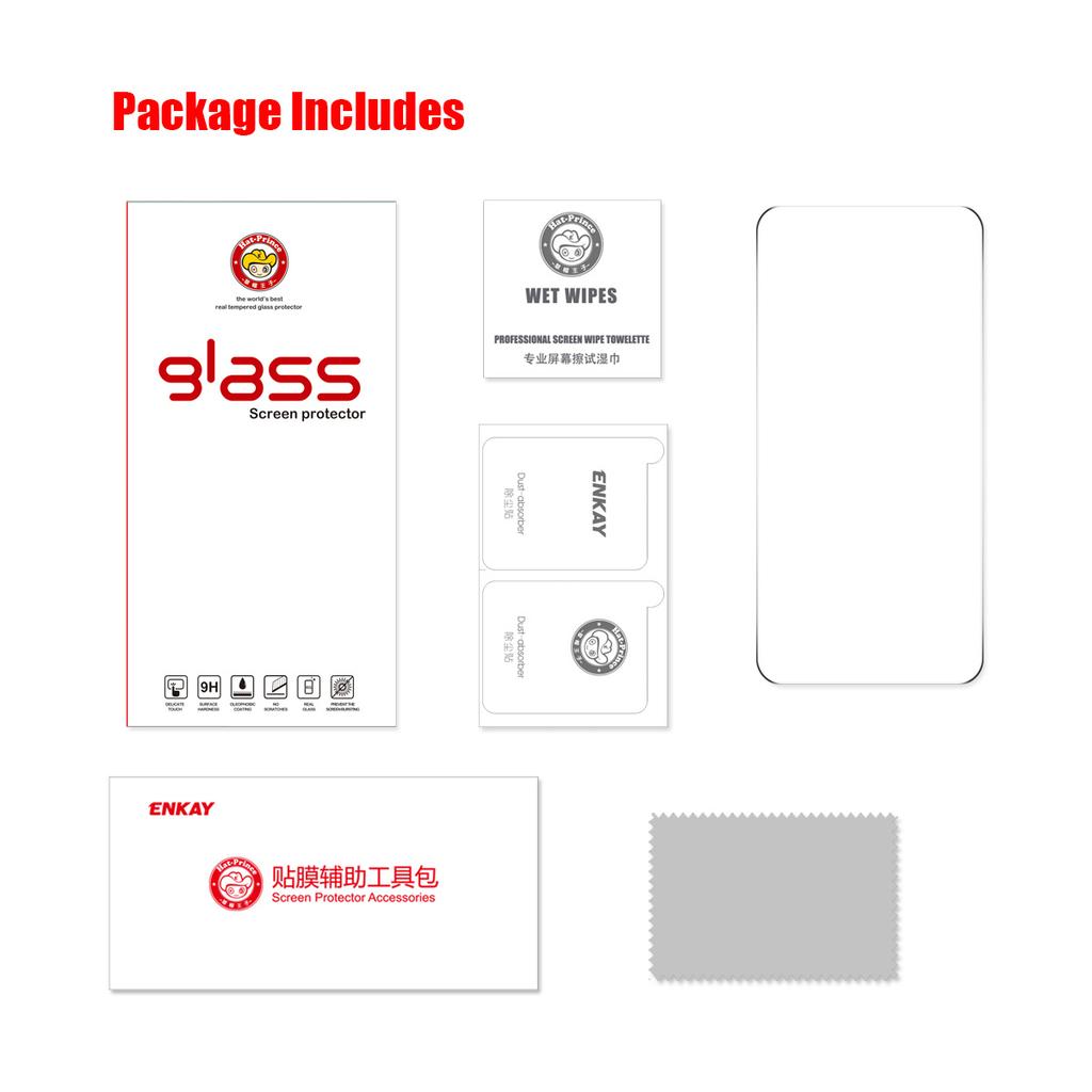 For Google Pixel 10 Pro/Google Pixel 10 Screen Protector ENKAY HAT PRINCE Fingerprint Unlock 0.18mm High Aluminum-silicon Glass