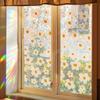 Laser Fresh Daisy Living Room Home Glass Door and Window Decorative Stickers