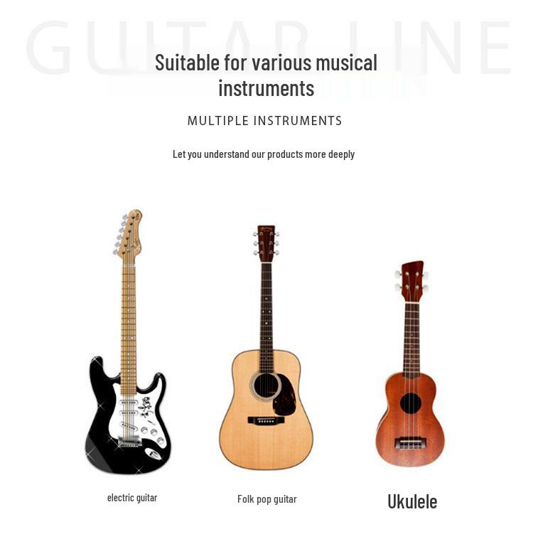 HK Brand 3m High-Fidelity Braided Guitar Soundhole Pickup Cable