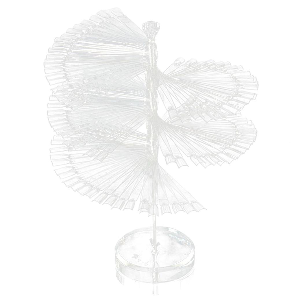 120 Sticks Nail Art Color Chart Display Stand Spiral Removable Portable Fan Shaped Nail Sample