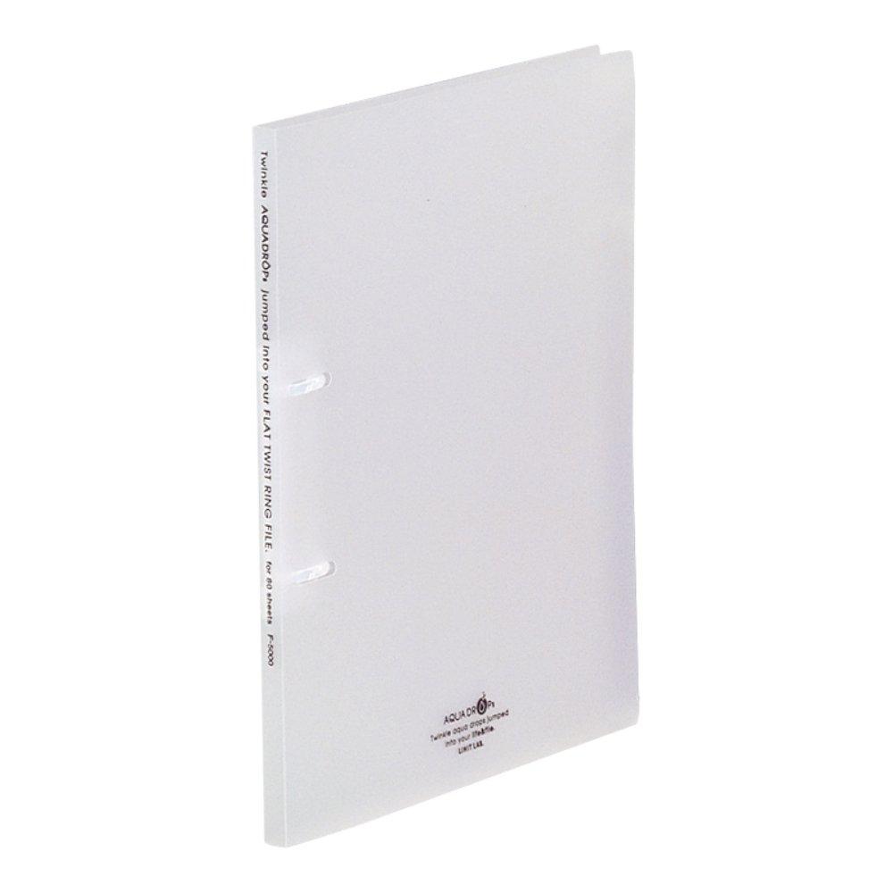 LIHIT LAB Ring File, 10-Pack, A4, 2-Ring, Thin Type, Milky White, F5000-1_10