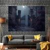2D Gothic Mansion Iron Gate Backdrop Misty Forest Castle Entrance Party Decor
