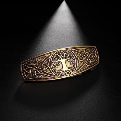 Viking Barrette pre ženy Tree of Life Sponky do vlasov Keltský uzol Vintage vlasové doplnky