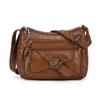 Vintage Women's Shoulder Bag Large Capacity PU Middle-aged Mother Bag