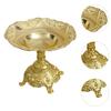 Füßchen Obstschale Ständer Gold Display Tablett Leichter Luxus Dekor Europäische Obstschale für Büro Wohnung Festivals Zuhause Restaurant