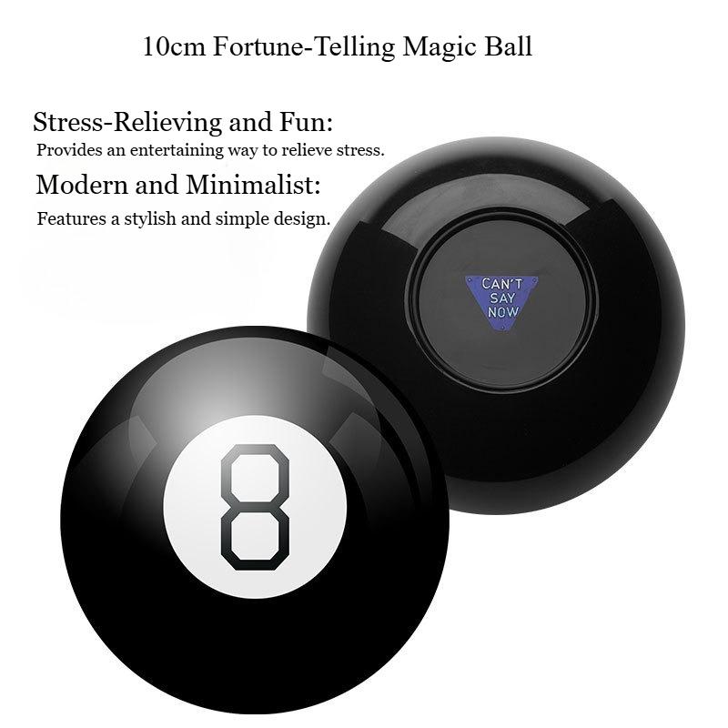 Magic 8 Ball Portable Fortune Teller with 20 Answers Mystic Black 8 Ball Novelty Party Game Prop for Teen Adults Divination Gift
