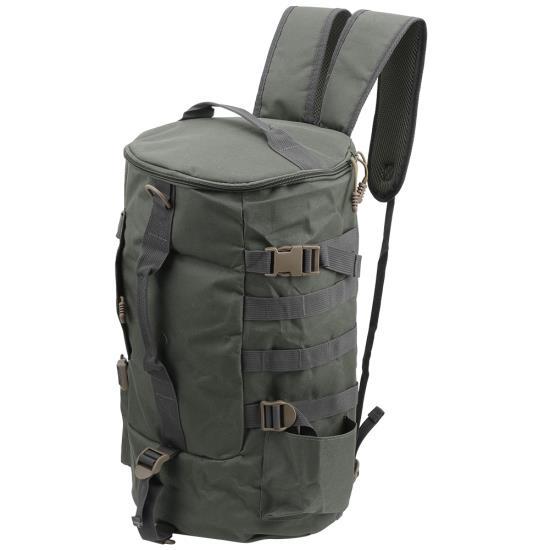 Cylinder Fishing Tackle Backpack Shoulder Bag Fishing Rod Outdoor Satchel DurableGreen