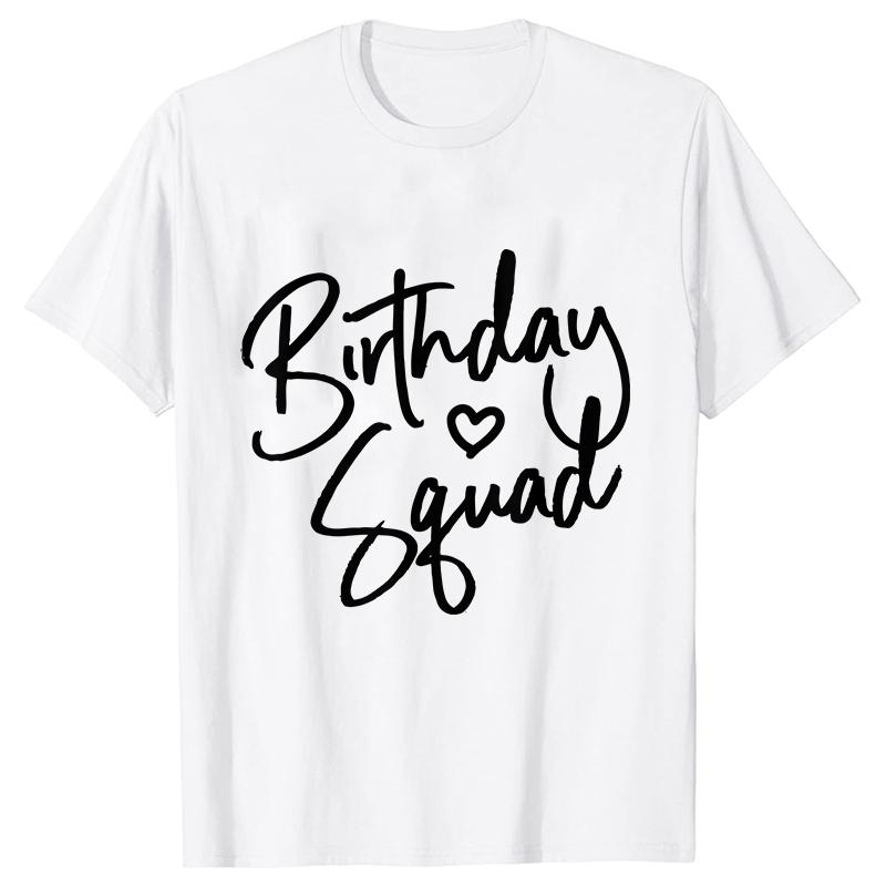 Damenkleidung Kurzarm Print T-Shirts Geburtstagsteam Grafik Reise Damen Oberteile T-Shirt Tee T-Shirt Beste Freunde T-Shirts