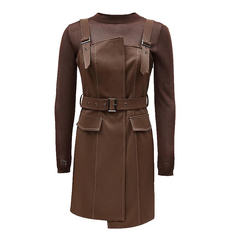 

VEROMODA Mesh Sheer Layered Camisole Dress L