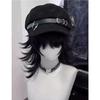 Punk Diablo Y2k Abby Hat with Ears Student Beret Unisex Cute Earsberet Ins Trendy Cool Hats Winter Hat