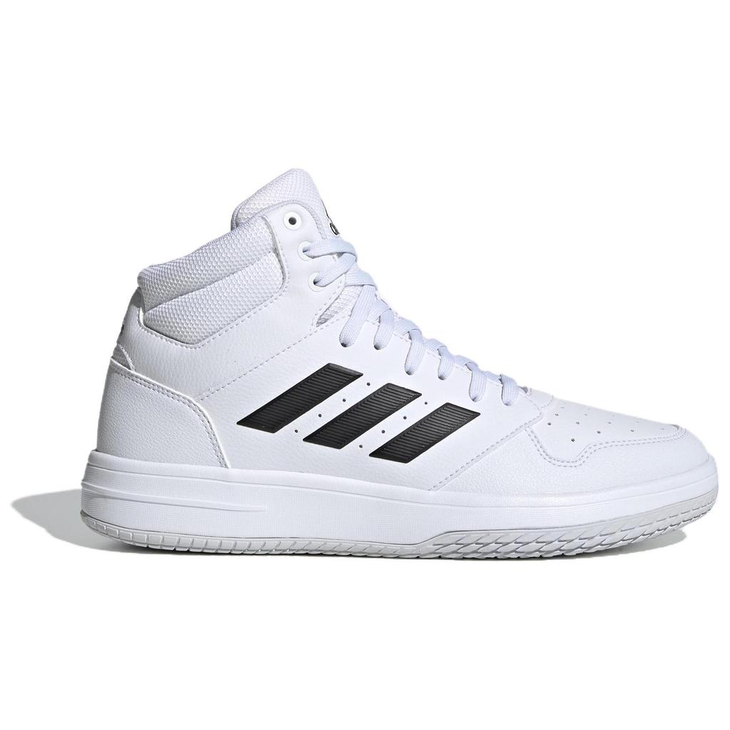 Adidas Gametaker Συνθετικό Δέρμα Μινιμαλιστικά Ευέλικτα Απορρόφηση Κραδασμών Ισορροπία Ελαφριά Mid-Top Ρετρό Παπούτσια Μπάσκετ Ανδρικά αθλητικά παπούτσια Λευκά EG4235
