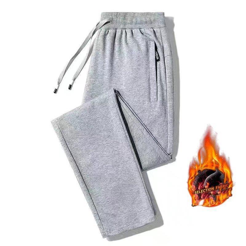 Men's Plus Size Winter Fleece Sweatpants Jogging Pants, Gym, Solid, Thick, Warm Velvet Women's Trousers, Jogging Pants