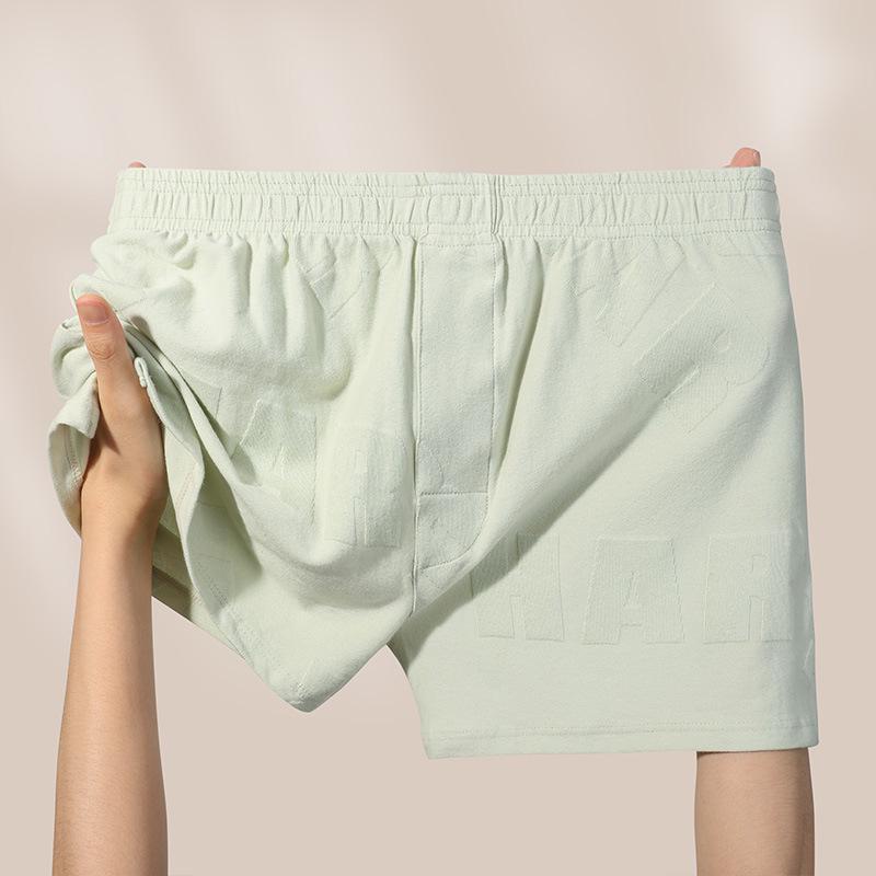 Calças Boxer de Algodão Casual para Homem - Confortáveis, Respiráveis, Ajuste Solto, Roupa de Casa Moderna
