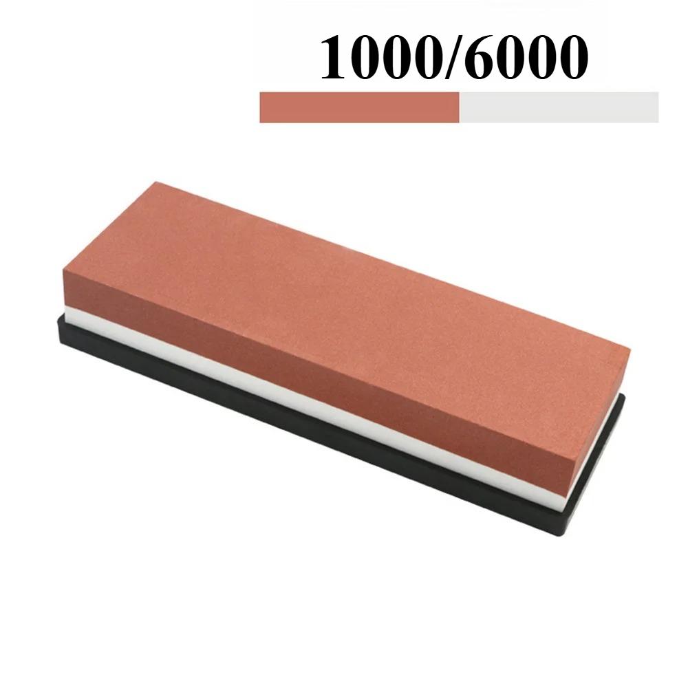 Whetstone, Knife Sharpener, Double-sided Household Whetstone with Non-slip Pad for Scissors, Razors, Carving Tools, Etc.