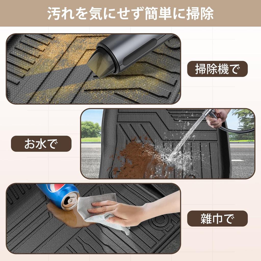 Kotesoto Honda New JF5 JF6 JOY Floor Mat Second Mat Trunk Mat NBOX JF5 JF6 Car Mat Full Set Luggage Tray JF5 JF6 JOY Cargo Mat TPE Material Stain