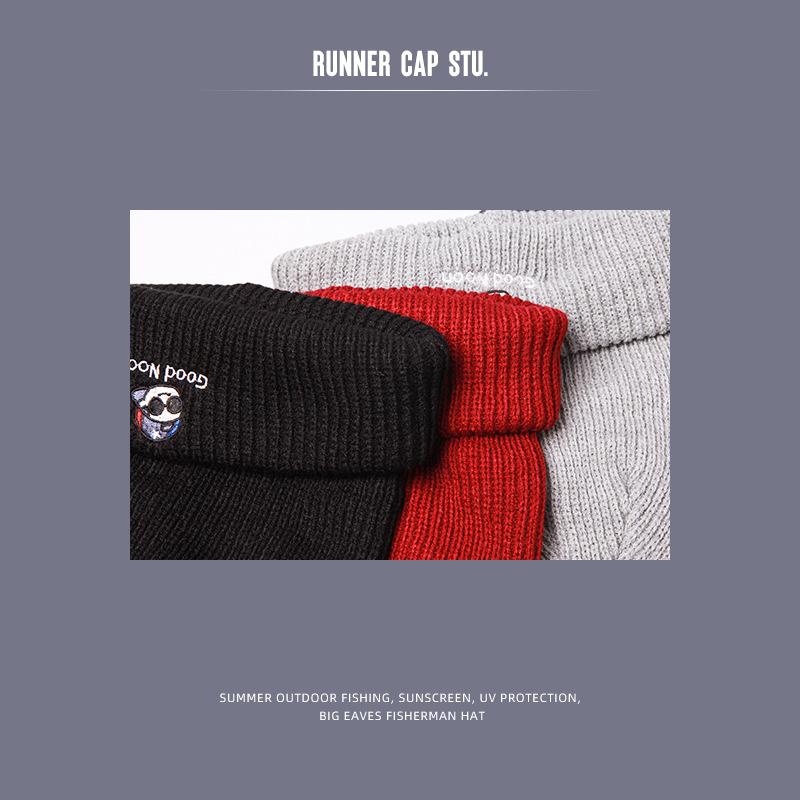 Winter New Men's Woolen Hat Autumn Hat Male Korean Version of All the Fashionable Warm Knit Hat Fashion Head Cold Hat