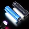 Portable 9 LED Mini UV Flashlight, 50LM 395nm Black Light Outdoor Lighting Tool for Hiking, 1Pcs