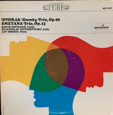 LP-Schallplatte DAVID OISTRAKH SVIATOSLAV KNUSHEVI Dvorak Dumky Trio Op. 90 Smetana MCS2070 Monitor Records US Klassik Gebraucht