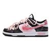 Nike Dunk ADCDAVINCI Custom Low-Top Skateboard-Schuhe Herren Schwarz Rosa Weiß DD1391-100(TeamM-)