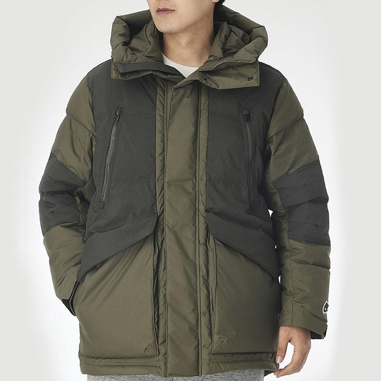 Nike Removable Hood Comfortable Warm Durable Down Jacket Men Jacket Dark-Green CU4393-222
