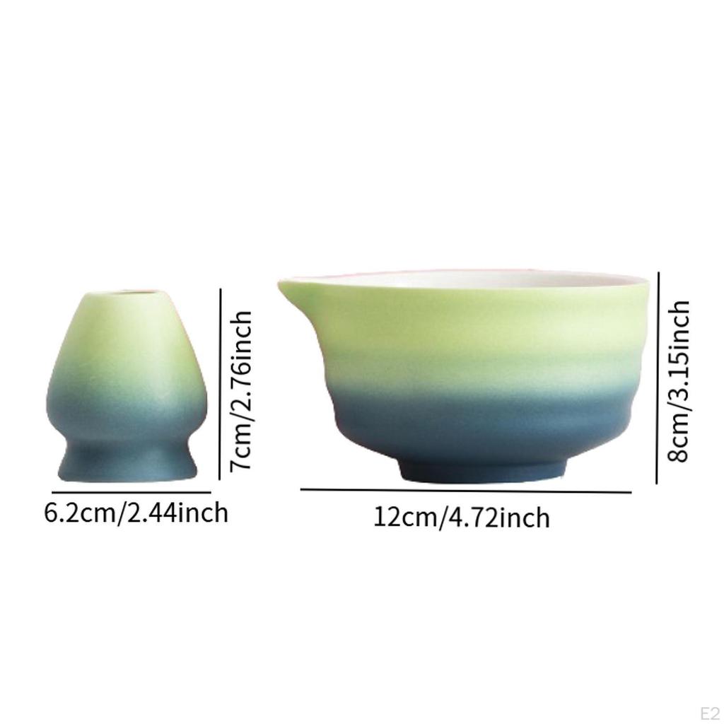 Matcha Ceramic Bowl Tea Ceremony Set Ceremonial Chawan for Everyday Use
