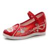 [Luan Feng] 2024 Summer New High-heeled Hanfu Shoes Embroidered Women's Shoes Antique Slope Heel Inner Heightening Hanfu Shoes