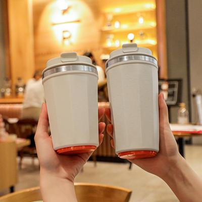 Hushåll med sugkopp Isolerad kaffemugg Fallsäker 380 ml Termosmugg Modern minimalistisk stil Rostfritt stål Resemugg Barn